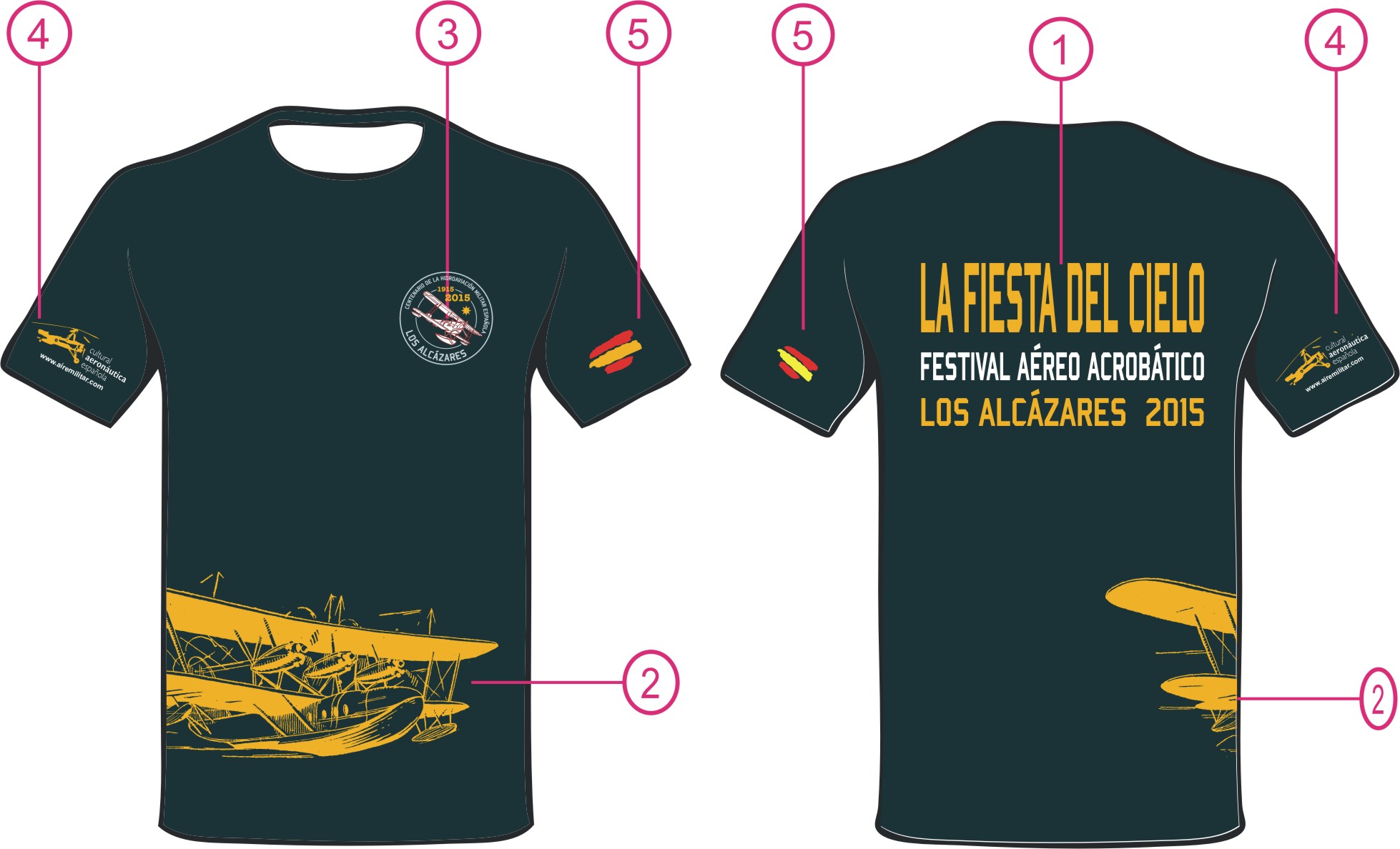 CAMISETA CENTENARIO HIDROAVIACIÓN MILITAR ESPAÑOLA LOS ALCÁZARES